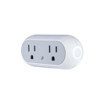 Smart Dual Plug - WiFi Remote App Control for Lights & Appliances; Compatible with Alexa and Google Home Assistant - JONATHAN Y